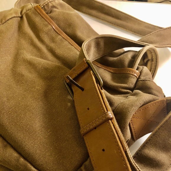 L.L. Bean canvas satchel (brown) - Picture 7 of 8